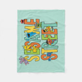 セサミストリート |セサミストリートタイプPals フリースブランケット (正面)