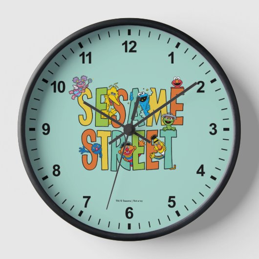 セサミストリート |セサミストリートタイプPals 壁時計 (正面)