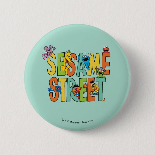 セサミストリート |セサミストリートタイプPals 缶バッジ (正面)