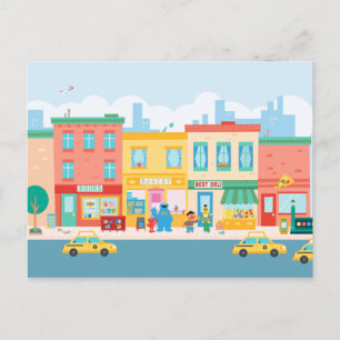 セサミストリート  セサミストリート場 ポストカード