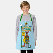 セサミストリート |セサミストリート記号 エプロン (着用した状態)