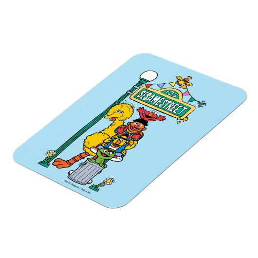 セサミストリート |セサミストリート記号 マグネット (左側)