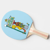 セサミストリート |セサミストリート記号 卓球ラケット (横)