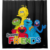 セサミストリート |セサミフレンド シャワーカーテン (正面)