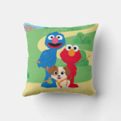 セサミストリート |タンゴウィズグローバー&エルモ クッション (裏面)