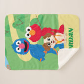 セサミストリート |タンゴウィズグローバー&エルモ シェルパブランケット (正面(横))