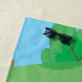 セサミストリート |タンゴウィズグローバー&エルモ ビーチタオル (インサイチュ)