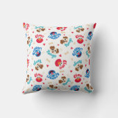 セサミストリート |タンゴ、エルモ、グローバーパターン クッション (裏面)