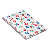 セサミストリート |タンゴ、エルモ、グローバーパターン ノートブック (右側)