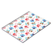 セサミストリート |タンゴ、エルモ、グローバーパターン ノートブック (左側)