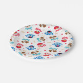 セサミストリート |タンゴ、エルモ、グローバーパターン ペーパープレート (アングル)