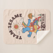 セサミストリート |チームごまトラック&フィールド シェルパブランケット (正面(横))