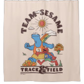 セサミストリート |チームごまトラック&フィールド シャワーカーテン (正面)