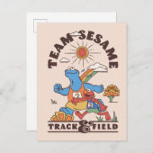 セサミストリート |チームごまトラック&フィールド ポストカード (正面/裏面)