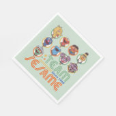 セサミストリート |チームごま1969年より スタンダードランチョンナプキン (角)