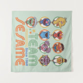 セサミストリート |チームごま1969年より タペストリー (正面(横))