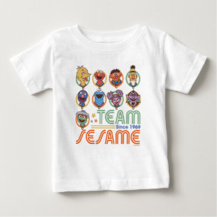 セサミストリート  チームごま1969年より ベビーTシャツ