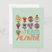 セサミストリート |チームごま1969年より ポストカード (正面/裏面)