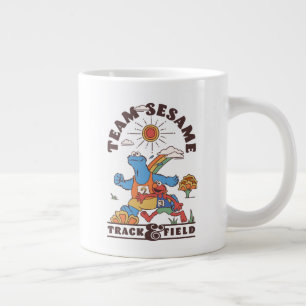 セサミストリート チームセサミ トラックとフィールド ジャンボコーヒーマグカップ