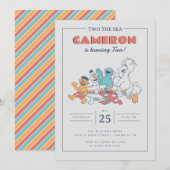 セサミストリート | ツー ザ シー サマー バースデー 招待状 (正面/裏面)