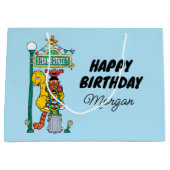 セサミストリート |ハッピーバースデー ラージペーパーバッグ (正面)