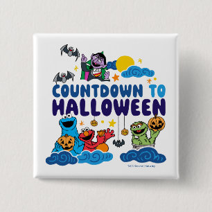セサミストリート｜ハロウィンまでのカウントダウン 缶バッジ