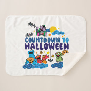 セサミストリート ハロウィーンへのカウントダウン シェルパブランケット