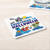 セサミストリート | ハロウィーンへのカウントダウン スクエアペーパーコースター (アングル)