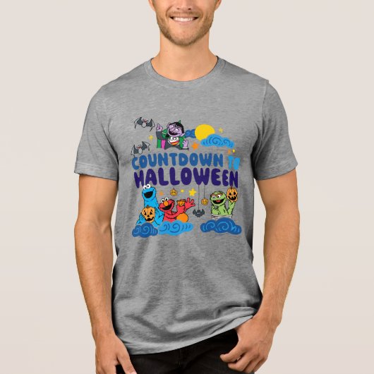 セサミストリート | ハロウィーンへのカウントダウン トライブレンドＴシャツ (正面)