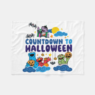 セサミストリート ハロウィーンへのカウントダウン フリースブランケット