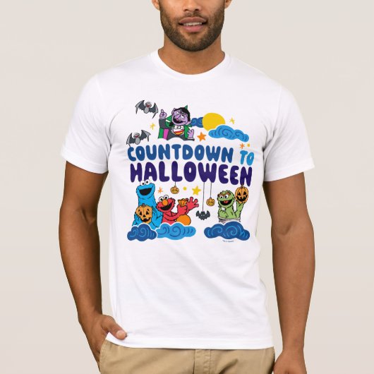セサミストリート | ハロウィーンへのカウントダウン Tシャツ (正面)