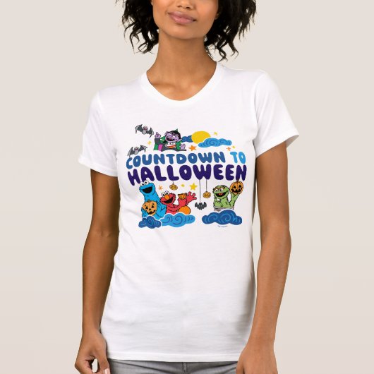 セサミストリート | ハロウィーンへのカウントダウン Tシャツ (正面)