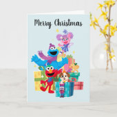 セサミストリート パルズ アンド プレゼント カード (黄色い花)