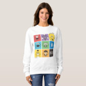 セサミストリート パルズ | カラーブロック スウェットシャツ (正面フル)