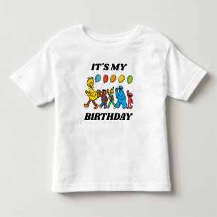 セサミストリート パルズ   今日は私の誕生日 トドラーTシャツ