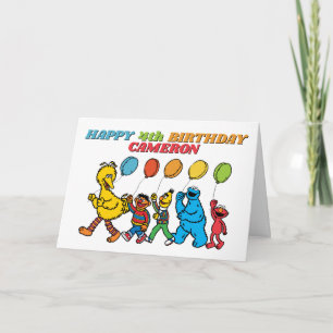 セサミストリート パルズ 風船 誕生日 カード
