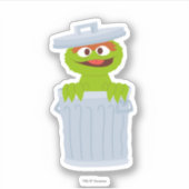 セサミストリート|パーソナライズなオスカー不機嫌 シール (正面)