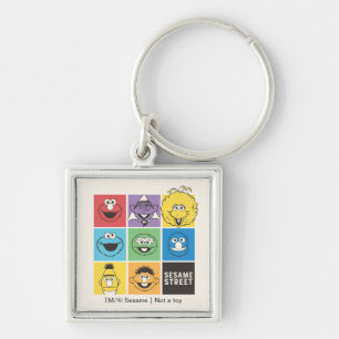 セサミストリート パals   カラーブロック キーホルダー