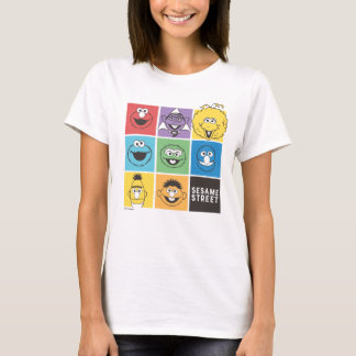 セサミストリート パals | カラーブロック tシャツ