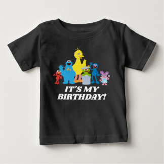 セサミストリート パals | 私の誕生日 ベビーTシャツ