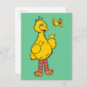 セサミストリート |ビッグバードとリトルバード ポストカード (正面/裏面)