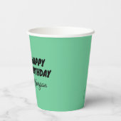 セサミストリート |ビッグバードとリトルバード 紙コップ (裏面)