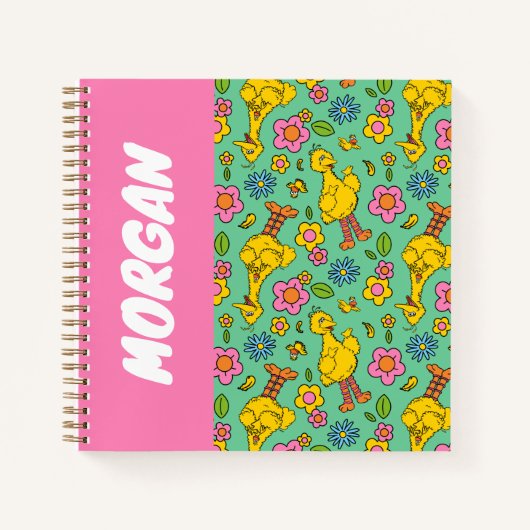 セサミストリート | ビッグバード & リトルバード | 名前を追加 ノートブック (正面)