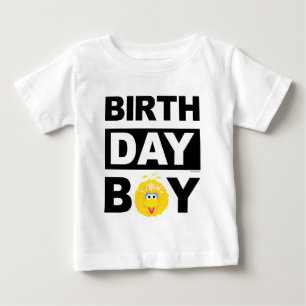 セサミストリート  ビッグバード – 誕生日少年 ベビーTシャツ