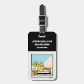 セサミストリート |ビッグリラックスバード |情報の追加 ラゲッジタグ (正面縦)