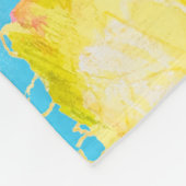 セサミストリート |ビッグ・バードなびく フリースブランケット (角)