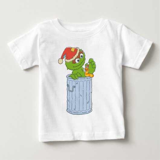 セサミストリート |ビンテージクリスマスオスカー ベビーTシャツ (正面)