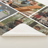 セサミストリート |ファミリーキャンプ |写真のコラージュ シェルパブランケット (3/4)