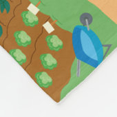 セサミストリート |ファームシーン フリースブランケット (角)