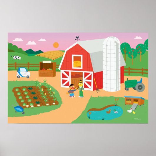 セサミストリート |ファームシーン ポスター (正面)